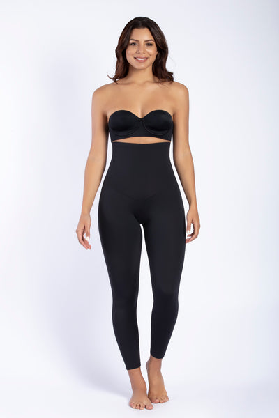 Express, Super High Waisted Body Contour High Compression Leggings in  Pitch Bla