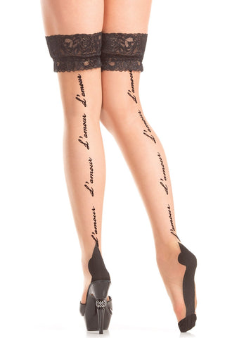 BW796 L'Amour Thigh Highs