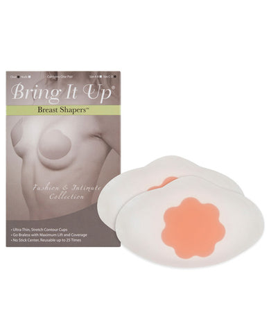 Bring It Up Breast Shapers - Clear C-d Cup 25 Or More Uses