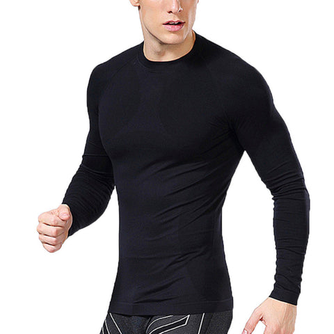 Men's Bodybuilding Long Sleeve Compression Shirts