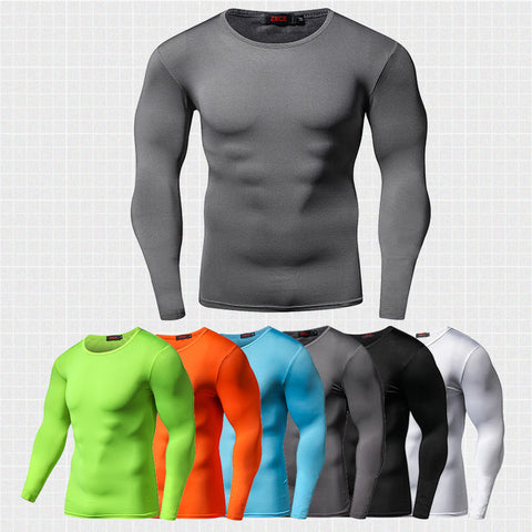 Quick Dry Compression Shirt Long Sleeves