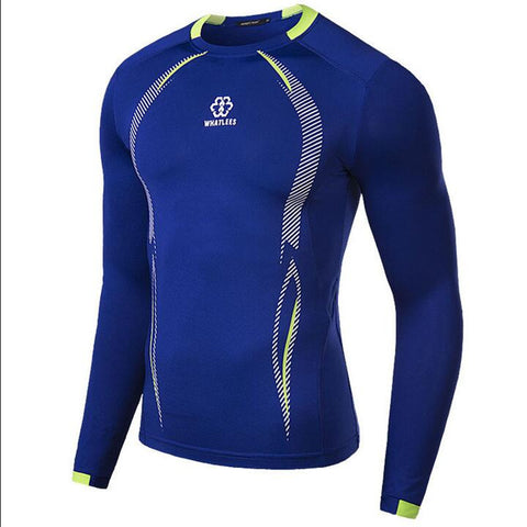 Men's MMA Long Sleeved Compression Fitness Shirt